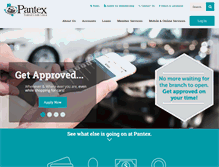 Tablet Screenshot of pantexfcu.com